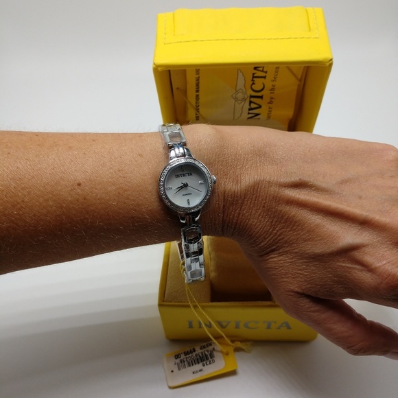 Invicta Wildflower Mother of Pearl SS Watch 0238 - Picture 5 of 8